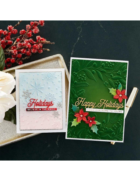 Carpeta de Embossing 3D Spellbinders Tormenta de Copos de Nieve Carpeta de Embossing 3D Spellbinders Tormenta de Copos de Nieve