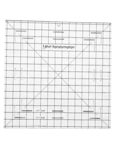 Regla de Acolchado Bequilter 33x33 cm para Camisetas
