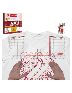 Regla de Alineación para Camisetas XFasten 43 cm - Herramienta de Medición