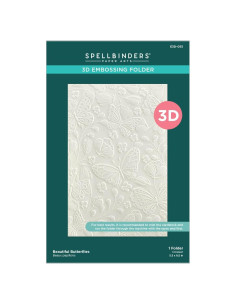 Carpeta de Embossing 3D Mariposas Spellbinders 13.97x21.60cm