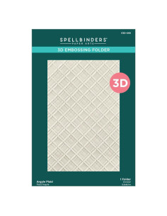 Carpeta de Embossing 3D Spellbinders Argyle Plaid 14x22 cm