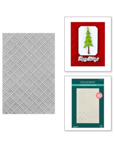 Carpeta de Embossing 3D Spellbinders Argyle Plaid 14x22 cm 2
