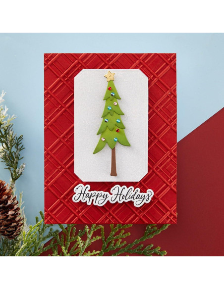 Carpeta de Embossing 3D Spellbinders Argyle Plaid 14x22 cm