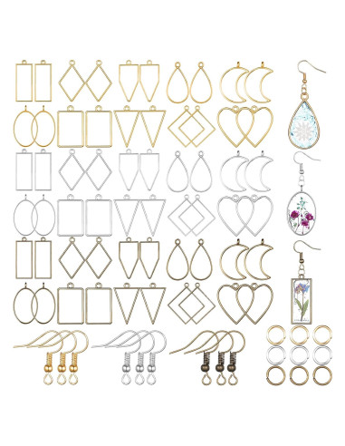 Kit de Joyería de Resina Inbagi 180 Piezas Geométricas