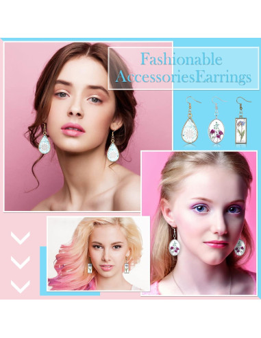 Kit de Joyería de Resina Inbagi 180 Piezas Geométricas