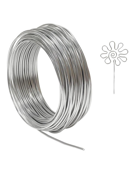 Alambre de Aluminio 2mm Tenn Well 30m Plata para Manualidades
