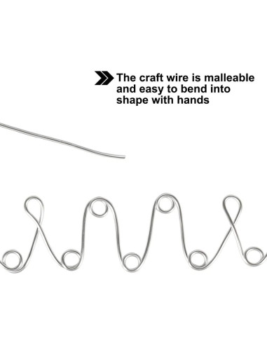 Alambre de Aluminio 2mm Tenn Well 30m Plata para Manualidades