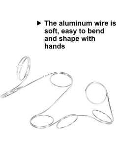 Alambre de Aluminio 1mm Plata 50m para Manualidades y Joyería 2