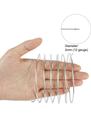 Alambre de Aluminio 2mm Tenn Well 30m Plata para Manualidades