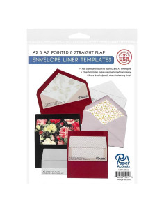 Plantillas de Forro de Sobre 4 Piezas A2 y A7 Accents