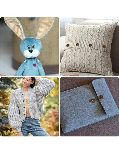 100 Botones de Concha de Coco Natural 20mm Mozeat Lens