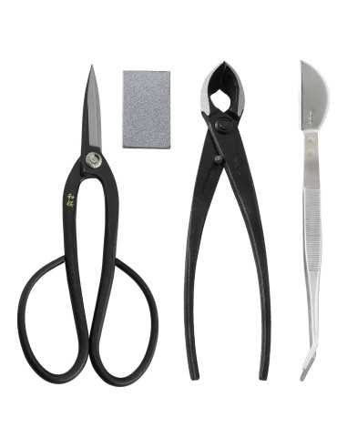 Kit de Herramientas para Bonsai Wazakura 4 Piezas Hecho en Japón