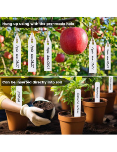 Etiquetas para Plantas NbutWynee 100 Pcs 7.62 cm Blancas 2