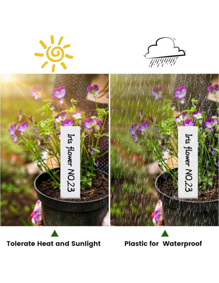 Etiquetas para Plantas NbutWynee 100 Pcs 7.62 cm Blancas