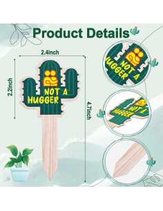 Etiquetas de Plantas JUYRLE - 15 Marcadores Divertidos de Jardín 2