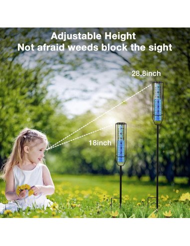 Pluviómetro BoArt 73 cm Ajustable Plástico Transparente