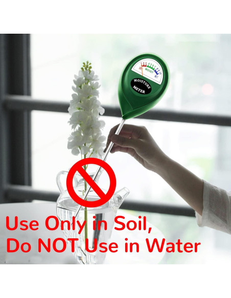 Medidor de Humedad del Suelo Suplong 17 cm para Plantas