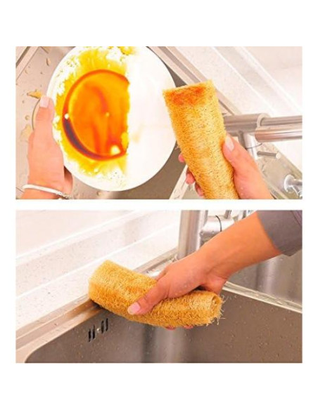 Esponjas de Lufa Natural Orgánica Exfoliantes 4 Piezas Esponjas de Lufa Natural Orgánica Exfoliantes 4 Piezas