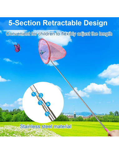 Redes Telescópicas para Insectos HDongany - 2 Paquetes