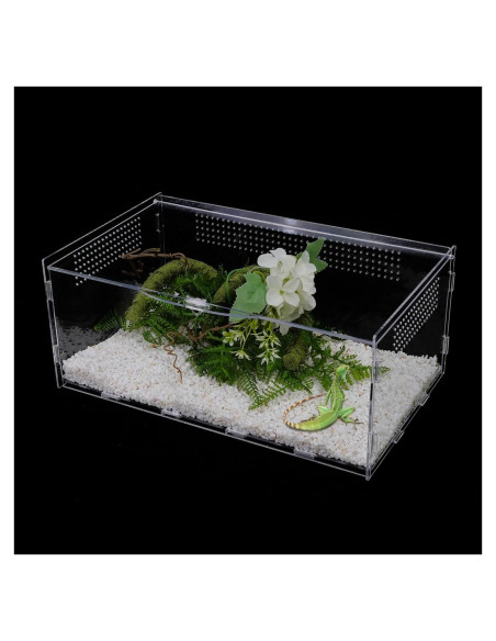 Terrario Acrílico UCandy 15.24x20.32x35.56 cm para Reptiles