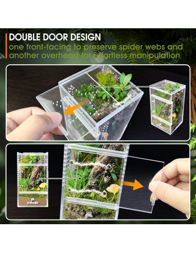 Terrario de Insectos MYGIIKAKA 7.62x7.62x15 cm Acrílico