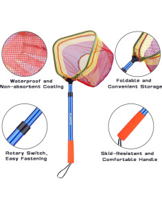 Red de Pesca Telescópica Plusinno para Niños - 42.2 cm 2