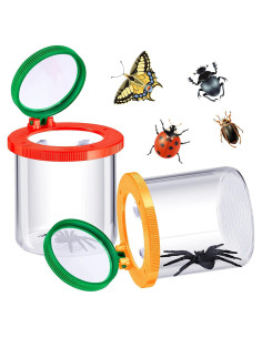 Tarros para Insectos Skylety 2 Piezas con Visor de Aumento