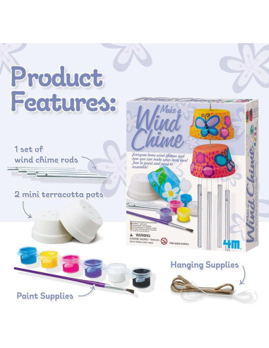 Kit de Campana de Viento Toysmith - Manualidades Musicales 18 cm