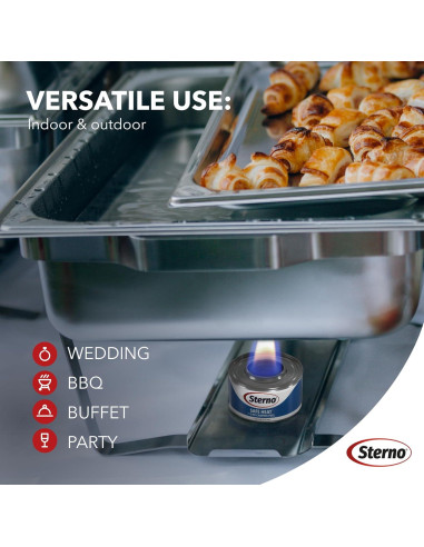 Latas de Combustible Sterno 12 Unidades - Quema 4 Horas