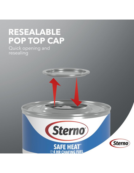 Latas de Combustible Sterno 12 Unidades - Quema 4 Horas Latas de Combustible Sterno 12 Unidades - Quema 4 Horas