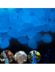 Piedras Brillantes GloCarnival 300 pcs Azules Luminiscentes 2
