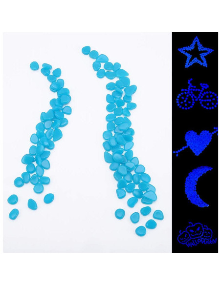 Piedras Brillantes GloCarnival 300 pcs Azules Luminiscentes Piedras Brillantes GloCarnival 300 pcs Azules Luminiscentes
