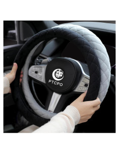 Funda de Volante PTCPO Terciopelo Negro Universal 37-38cm