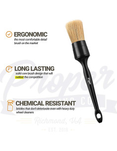 Cepillos para Detallar Autos PROPER DETAILING CO. Paquete de 3 2