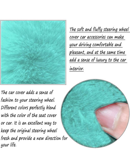 Cubierta de Volante Peluda ZWZCYZ 38cm Verde Invierno