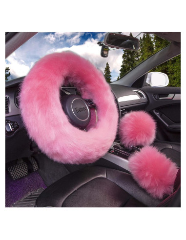 Cubiertas de Volante Esponjosas Yontree 15" Rosa 3 Piezas