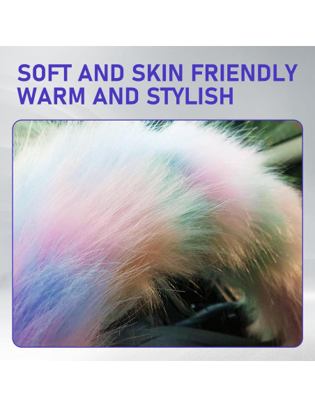 Funda de Volante de Coche Peluda Awlbed Multicolor Universal