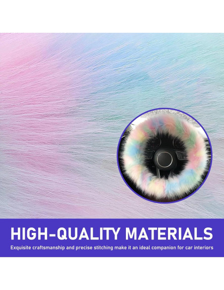 Funda de Volante de Coche Peluda Awlbed Multicolor Universal