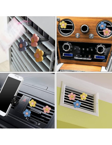 Juego de Cubierta de Volante Peluda YUNXNYC + Clips Floral