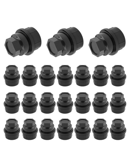 24 Tapas de Tuercas de Rueda Salior M27x2.0 para Chevrolet