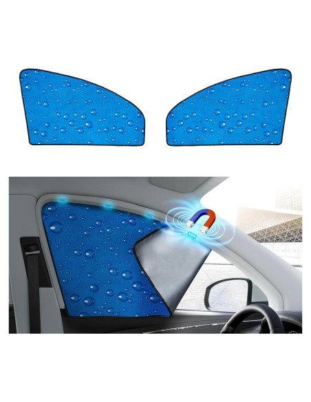 Cortina Solar para Ventana Lateral Aokway 2 Pcs Azul UV