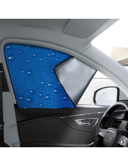 Cortina Solar para Ventana Lateral Aokway 2 Pcs Azul UV