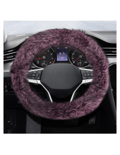 Cubierta de Volante Peluda SHMZK 38 cm Microfibra Rosa