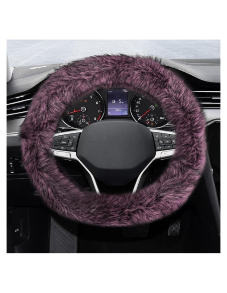 Cubierta de Volante Peluda SHMZK 38 cm Microfibra Rosa