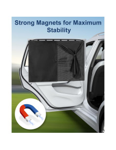 Sombrilla para Ventanas de Auto PEMOTech 68x50cm 2-en-1 2