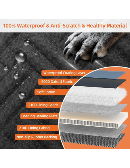 Funda de Asiento para Perros LEHNI L-066 Impermeable 157x132cm