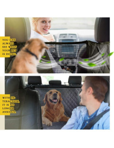 Cubierta de Asiento para Perros Vailge Estándar 142x152cm Negra 2