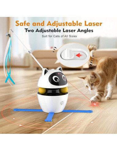 Juguete láser para gatos Kemi 3 en 1 recargable automático