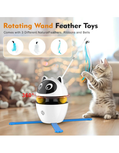 Juguete láser para gatos Kemi 3 en 1 recargable automático