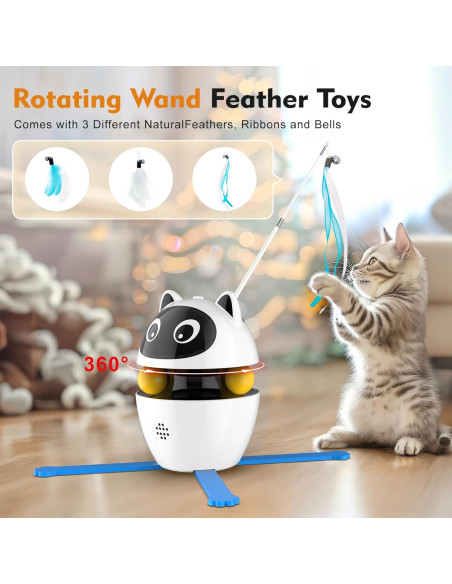 Juguete láser para gatos Kemi 3 en 1 recargable automático